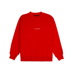 Красный велюровый свитшот с вышивкой фото